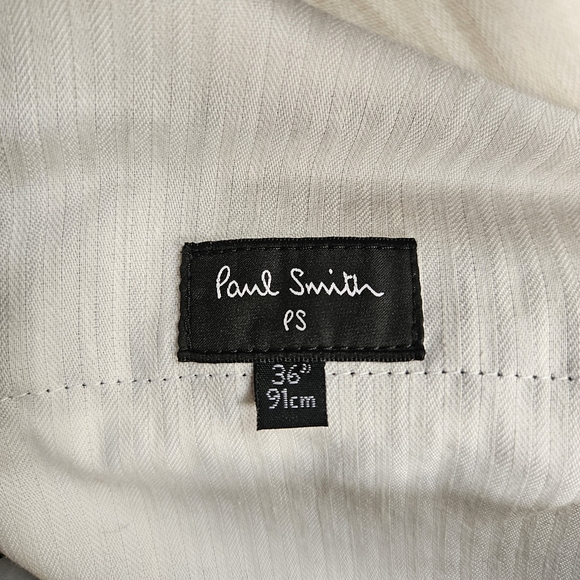 Paul Smith Gents Trousers Gray Wool Dress Pants Slacks Career Designer Mens 36 - Picture 3 of 9